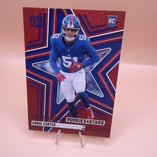 2025 Rookies & Stars Abdul Carter Red Parallel Rookie Card RC Giants