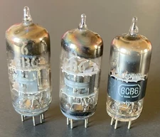 Various Brands Lot (3 Tubes) 6CB6 Vacuum Tubes No Box *Not Tested*