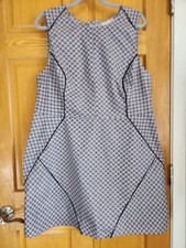 ASOS Shift Dress wtih Navy and red dot pattern sz16