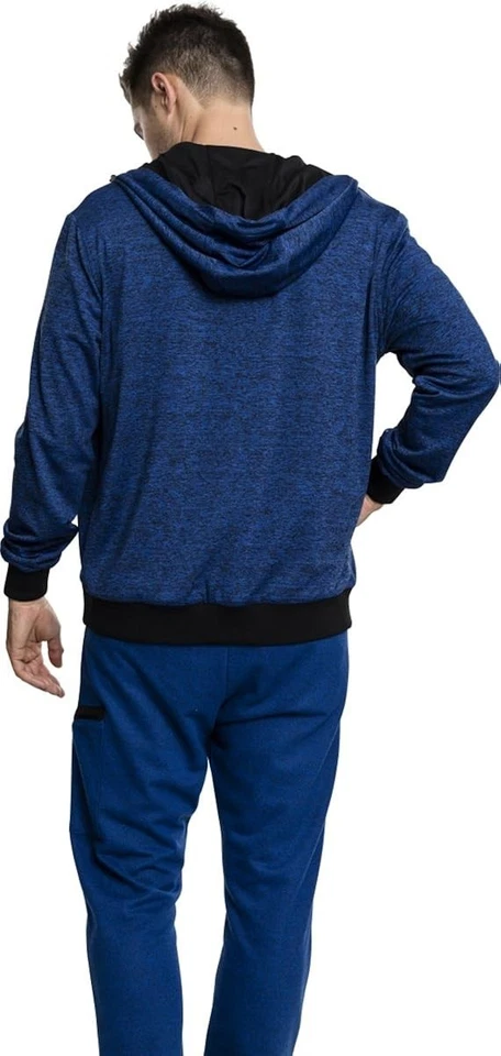 Chaqueta deportiva de entrenamiento Urban Classics para hombre, azul real/negro, XX grande Foto 2 de 4