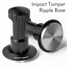 Adjustable Impact Coffee Tamper with Threaded Base Spring-Loaded Espresso Tamper