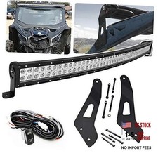 52 inch 288W Offroad Curved LED Mounting Brackets LED Light Bar Wiring Kit