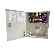 Alimentatore box 12V 9 Uscite 15 A Funzione UPS 180 W Batteria Cassa in metallo