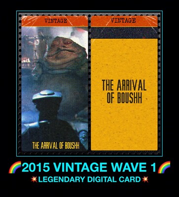 Topps Star Wars card Trader Marvel SWCT VINTAGE Leia Arrival Of BOUSHH LEGENDARY