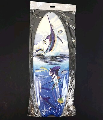 Plaque Métal Décorative Guy Harvey Dauphin, 20,5x7 Pouces, Multicolore, Pour Mur Ou Garage