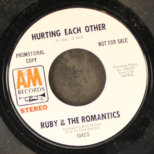 RUBY & ROMANTICS: hurting each other / same A&M 7" Single 45 RPM | eBay