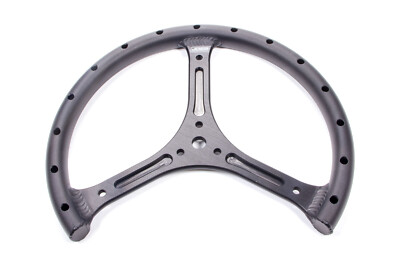 Joes 13505-B Steering Wheel w/Drilled & Shot Peened Grip 3 Spoke 11'' D Black