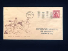 NY PERRY JUNE 17 1929 FDC #657 FIRST BEAZELL CACHET, RARE, ADDRESSED