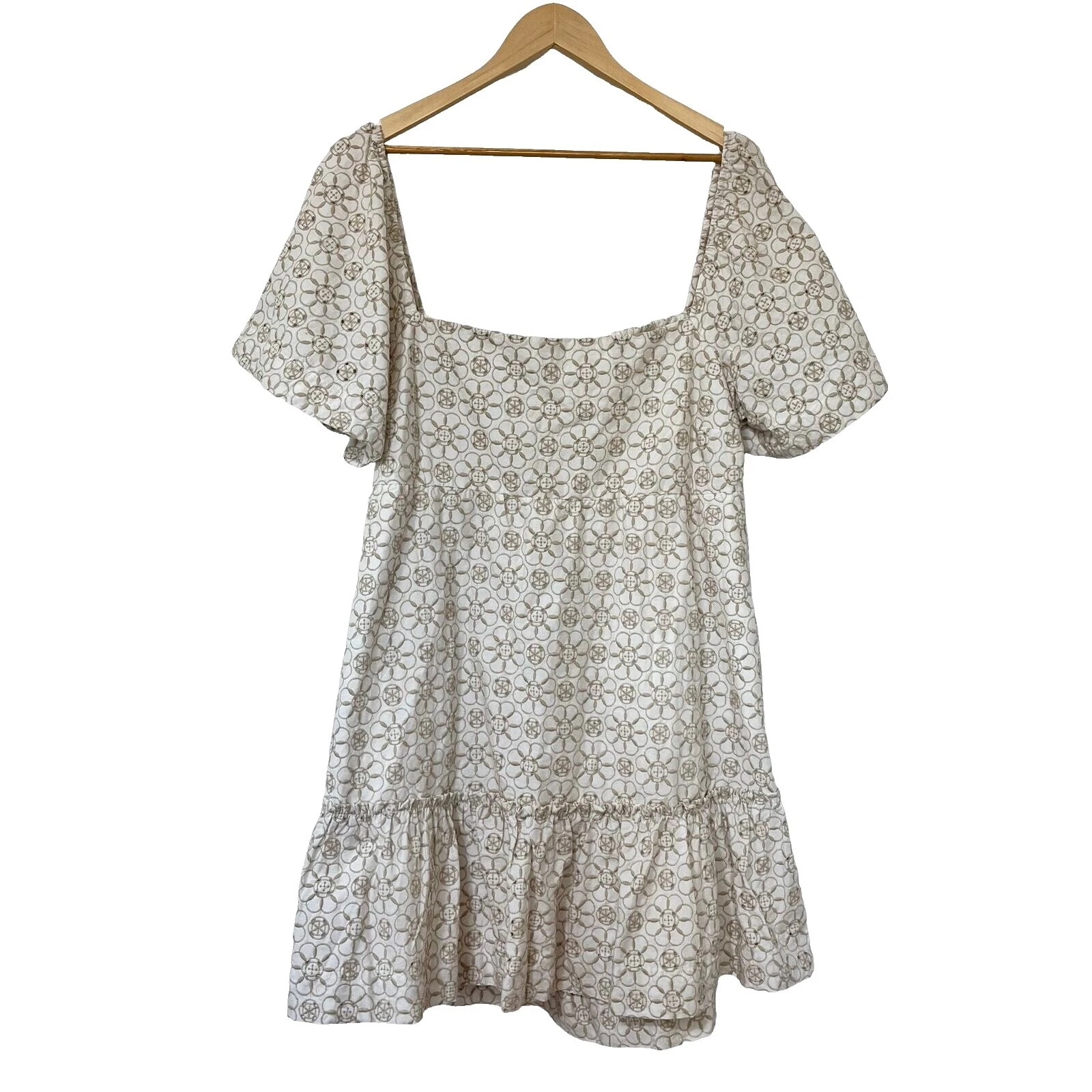 Anthropologie Short Sleeve Short Casual Dresses for Women