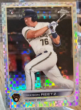 2022 Topps Chrome X-fractor Jakson Reetz RC #157 Brewers