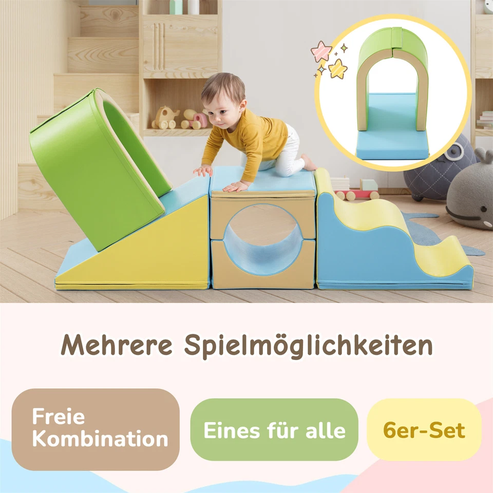 6TLG. Softbausteine Großbausteine Riesenbausteine Bauklötz Schaumstoff Bausteine - Bild 3 von 4