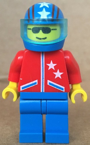 LEGO®-Minifigur Town Pilot Helikopter Jacke 2 Sterne Stars aus Set 2147- jstr005 - Picture 2 of 4