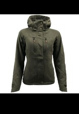 Game Elise Ladies Waterproof Mesh Lined Hunters Green Jacket Womens Hooded Coat