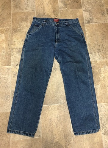 Chaps carpenter mens jeans 36W 32L Blue | eBay