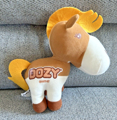 Sega Prize Dozy Stute Pferd Stofftier mit Europa 9 Zoll selten Plüsch lustig Y2K