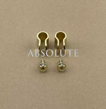 STEEL SISSY BAR CLAMPS WITH BOLTS GOLD (SOLD BY PAIR)