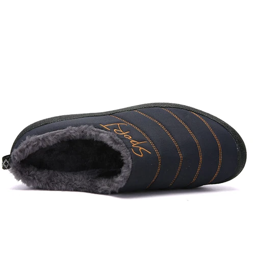 Winter Cotton Slippers Waterproof Plush Lining Warm Men Women Slippers Outdoor- - Picture 53 of 65