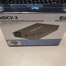 Kingwin 2.5-Inch to 3.5-Inch SSD and SATA HDD Converter Box for Internal Use New