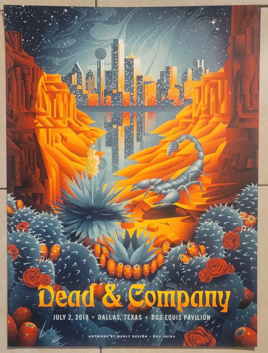 Dead and Company Poster Dallas Dos Equis July 2 2019 # 18