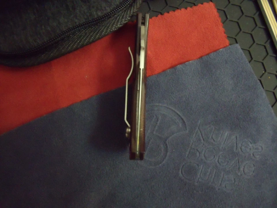 Spyderco Jess Horn tamaño completo granate micarta súper raro Foto 4 de 4