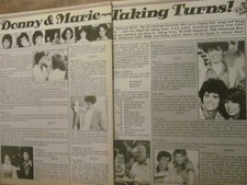 Donny and Marie Osmond, Two Page Vintage Clipping, Osmonds Brothers