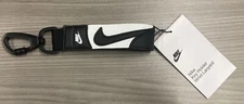 NWT 100% AUTHENTIC NIKE AIR KEY HOLDER WRIST LANDYARD BLACK & WHITE