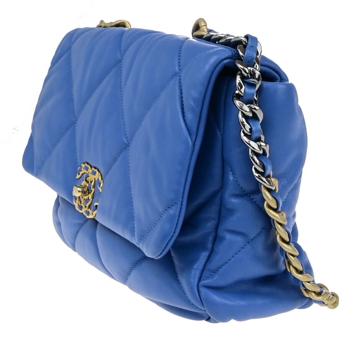 CHANEL 19 CC Logo Matelasse Chain 2Way Shoulder Hand Bag CHANEL 19 CC Logo Matelasse Chain 2Way Shoulder Hand Bag