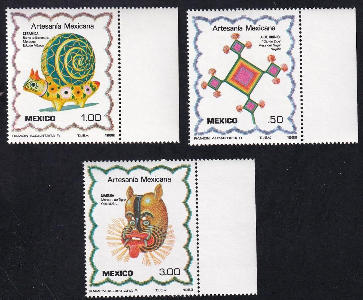 Mexico 1982 Art Crafts, MNH set of 3, sc#1267-1269 | eBay
