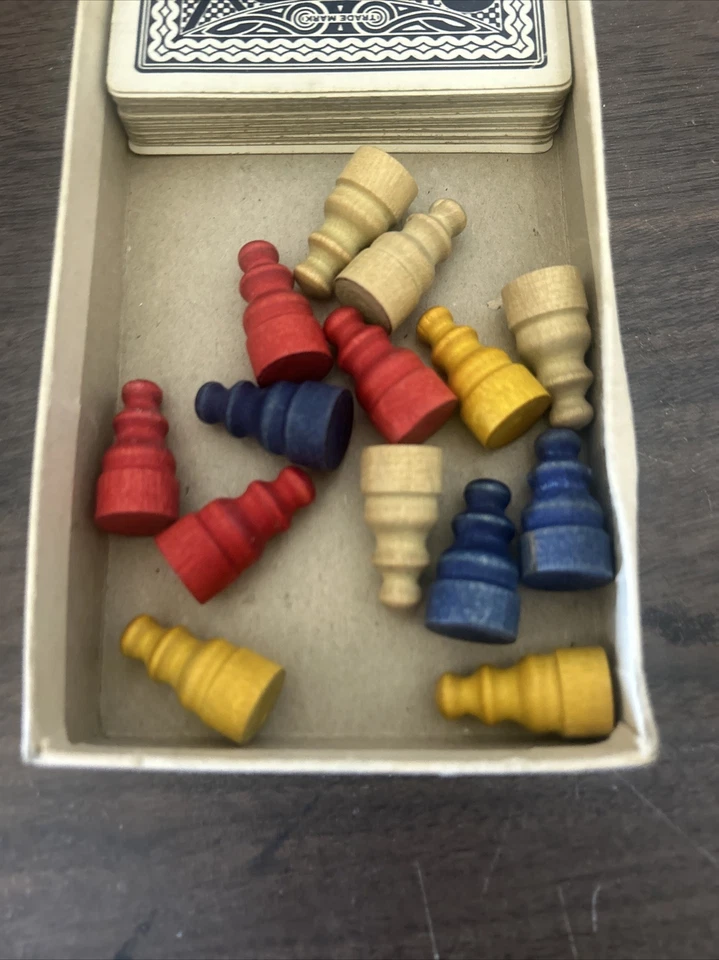 Vintage 1950 SORRY! Game Wood Pieces Cards Parker Brothers Original Replacement - Image 3 of 4