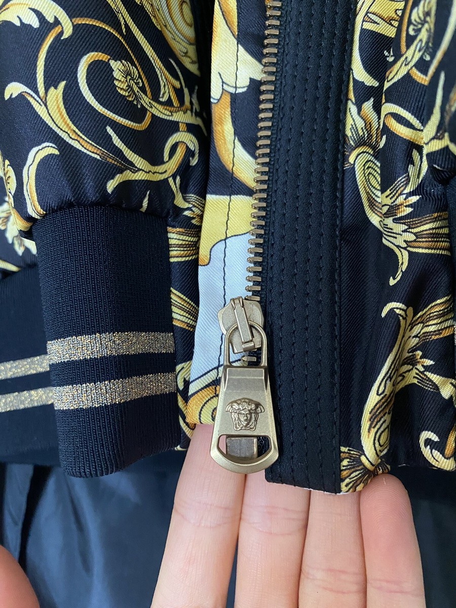 Authentic Versace Jacket Twill Silk Baroque bomber jacket | eBay
