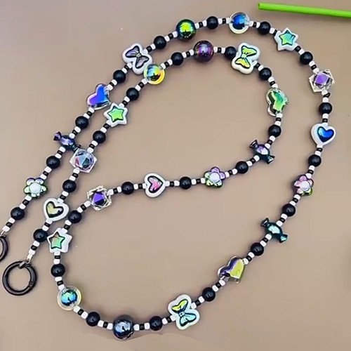 Hanging Decoration Laser Beads Phone Strap Phone Anti Loss Lanyard Bag - Zdjęcie 6 z 10