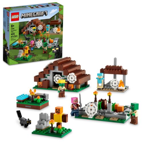 NEW LEGO Minecraft 21128 The Village Set & Manual Town Buildings