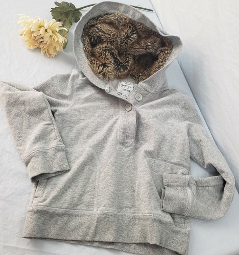 girls fur lined hoodie