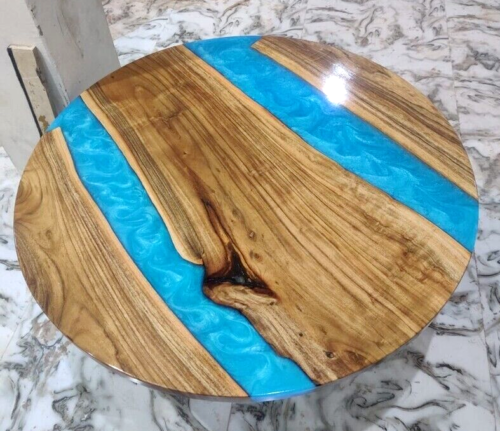 42-Inch Unique Epoxy Resin Dining Table Top for Home or Office Decor