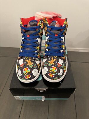 Size Nike SB Dunk High Pro x Concepts Ugly Christmas