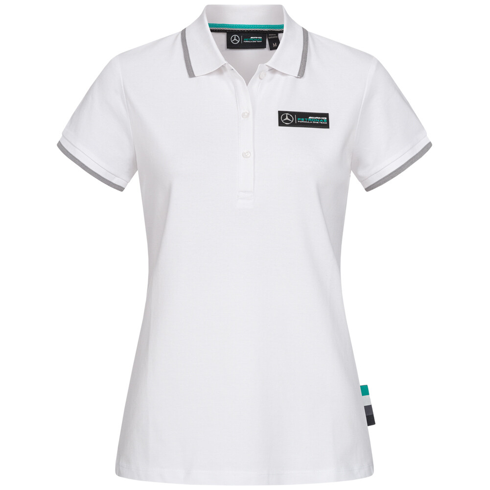 Рубашка-поло Damen Motorsport Mercedes AMG Petronas Classic 6000239200 weiß neu