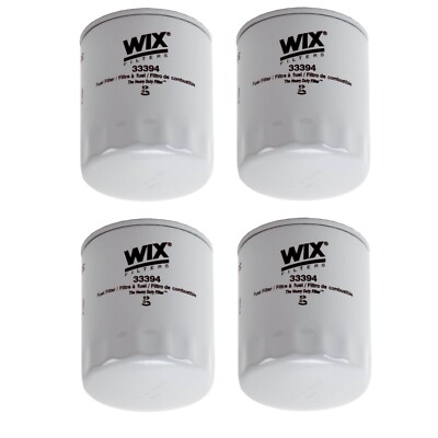 Wix Set of 4 Fuel Filters (Spin-On)
