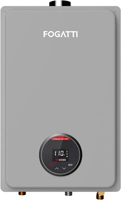 FOGATTI Tankless Water Heater Indoor 7.5 GPM 170,000 BTU Gray Natural Gas 120 V