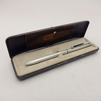 MONTBLANC NOBLESSE SLIMLINE 2735 BRUSHED STEEL COLOR BALLPOINT