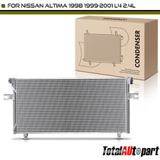 New A/C AC Condenser w/ Bracket for Nissan Altima 1998 1999 2000-2001 L4 2.4L