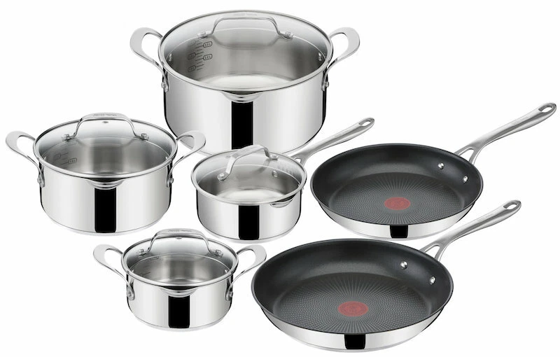 Oster Platinum Rooney 12-teiliges Kochgeschirr-Set | Aluminiumguss, Keramisch Beschichtet | Induktionsgeeignet, Grau