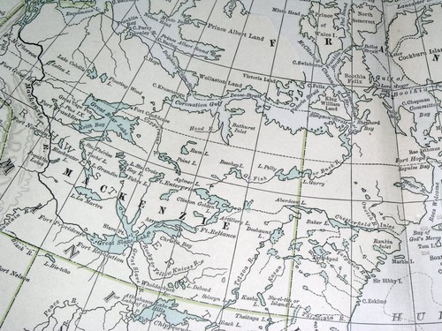 1897 ANTIQUE DATED MAP OF DOMINION OF CANADA ONTARIO QUEBEC NEWFOUNDLAND ALBERTA - Picture 12 of 14