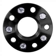 (2)Wheel Spacers Hub Centric 25mm Billet Alum. Black SET Of 2 2015-2023 Mustang