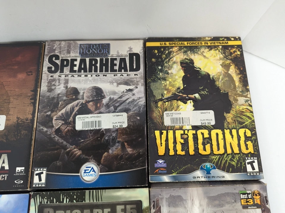 Lot Of 8 PC Military Shooter RPG FPS Games Medium Boxes Some With Manuals L11 - Image 3 of 4