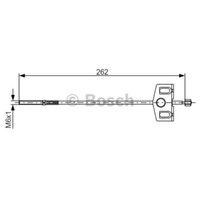 Bosch Handbremsseil Bremsseil Vorne Passend FüR Nissan Qashqai +2 I J10 JJ10