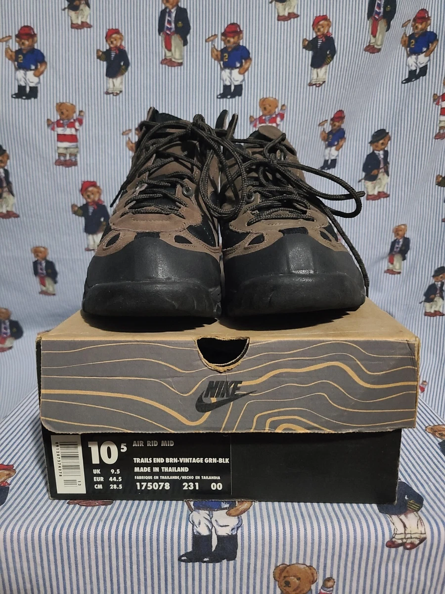 Nike ACG Trail Brown Hiking Boots Shoes Vintage Air Rid Mid 90s