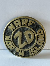 Rare San Diego North Island Vintage Brass Belt Buckle USA Navy North Island ZD