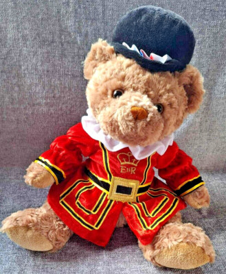 Selten. Kielspielzeug. Britischer Royal Guard Beefeater Teddybär. Sauber. Plüschtier Stofftier.