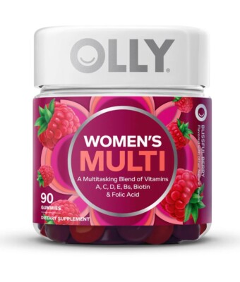 OLLY Women's Multivitamin Gummy, Health & Immune Support, Berry, 90 Ct
