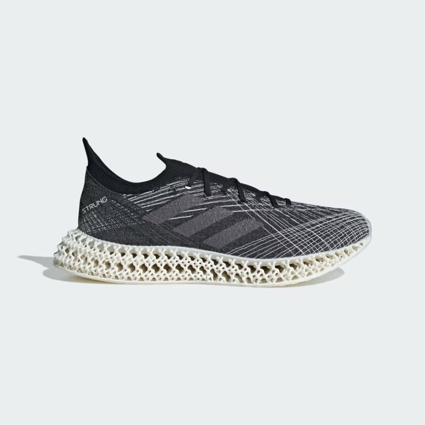 adidas Black and Gray 4D Knit Running Shoes Shop Grey Mens adidas 4DFWD 2 Running Shoes – Shoebacca main image 2